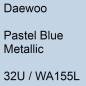 Preview: Daewoo, Pastel Blue Metallic, 32U / WA155L.